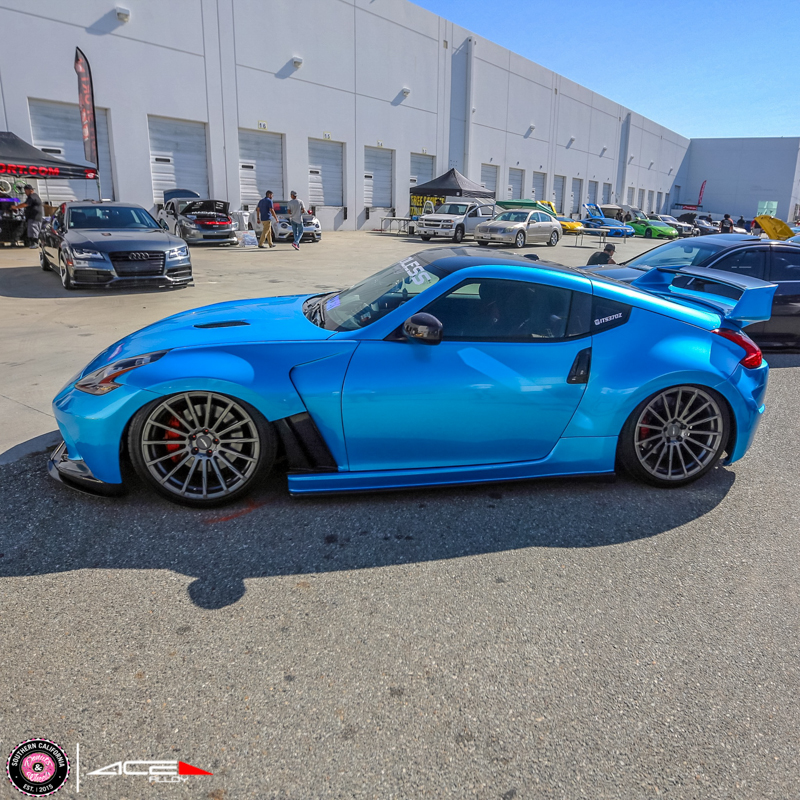 Donuts & Wheels 2015-NISSAN 370Z DEVOTION D718 Matte Mica Gray with Machined Face Avail.