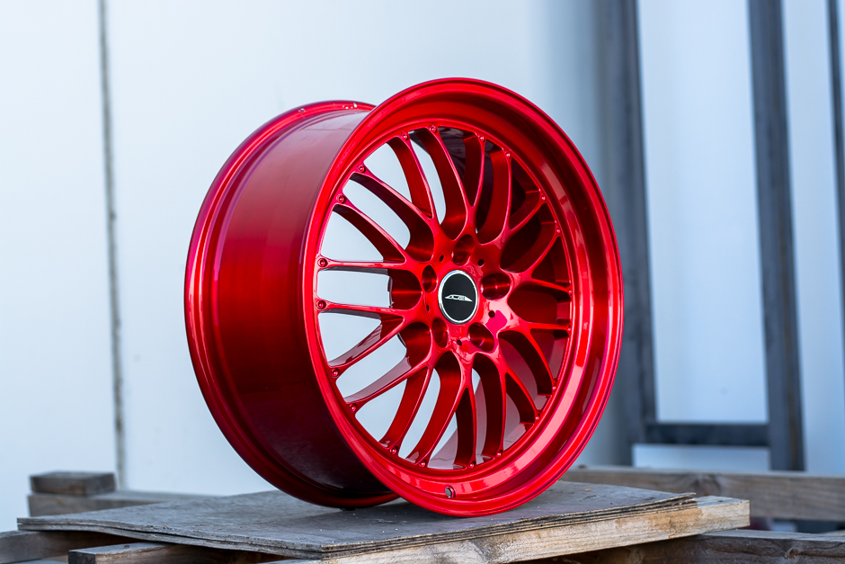 ACE Alloy Custom Finishes Brushed Candy Apple Red SLM
