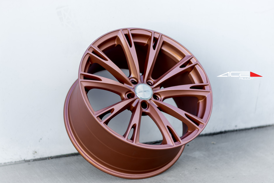 ACE Alloy Custom Wheel Finishes Aspire C915 Satin Rose Gold Wheels