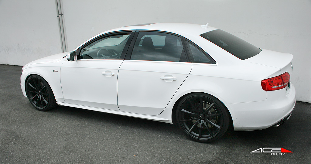 20" wheel Matte Black Convex D704 Audi S4 avail. 18x7.5 / 19x8.5 / 19x10.0