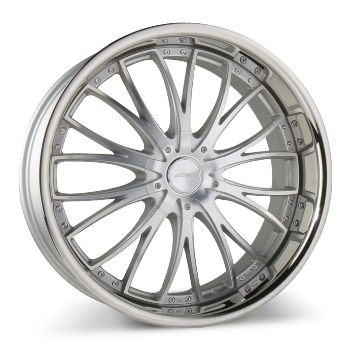 EMINENCE D709 Matte Silver Machined Face w/SS Lip wheels & rims