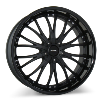 EMINENCE D709 Matte Black with Gloss Black Lip wheels & rims