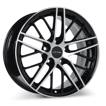R1 D666 Black w/Machined Face wheels & rims
